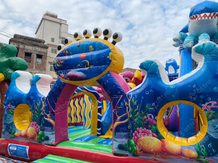 Надувной батут "Подводный мир" 19*9*8 м