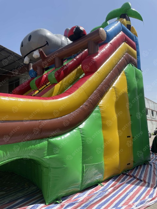 Надувной аквапарк "Бегемотик Мотя" 17,5*10*8,1 м