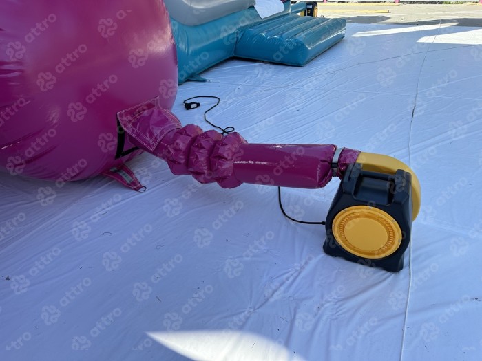 Водная надувная горка "Триппо" с одним бассейном 35*15*14 м 