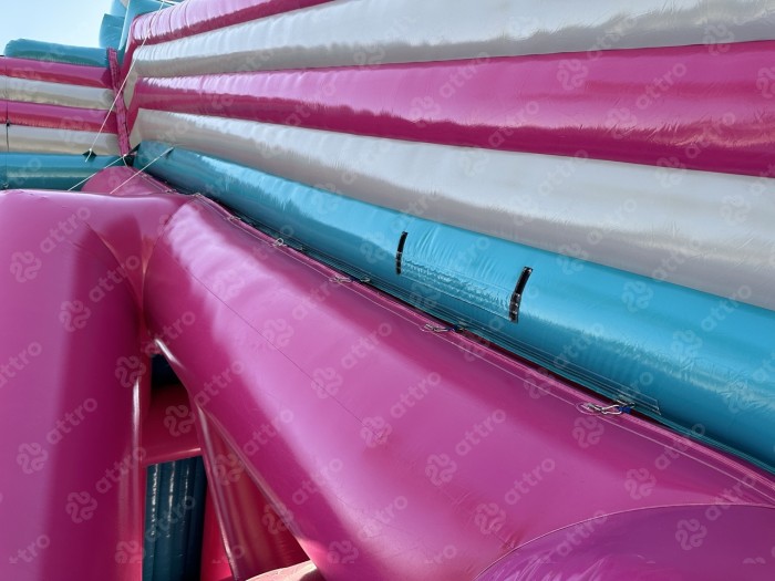 Водная надувная горка "Триппо" с одним бассейном 35*15*14 м 