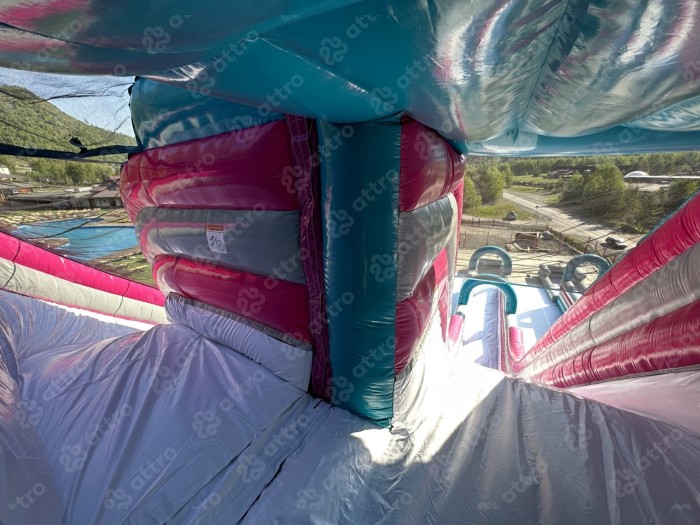 Водная надувная горка "Триппо" с одним бассейном 35*15*14 м 