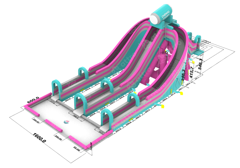 Водная надувная горка 