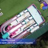 Водная надувная горка "Триппо" с одним бассейном 35*15*14 м 