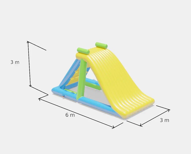 Надувная водная горка "Фрифал" 6*3*3 м
