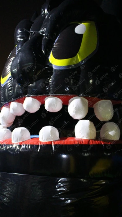 Надувной батут «Как приручить дракона» 18*13*11,5 м