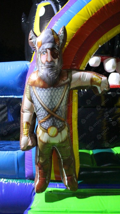 Надувной батут «Как приручить дракона» 18*13*11,5 м