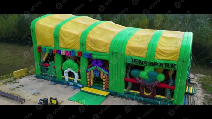 Надувной батут "Сказочный лес" 22*12*10 м