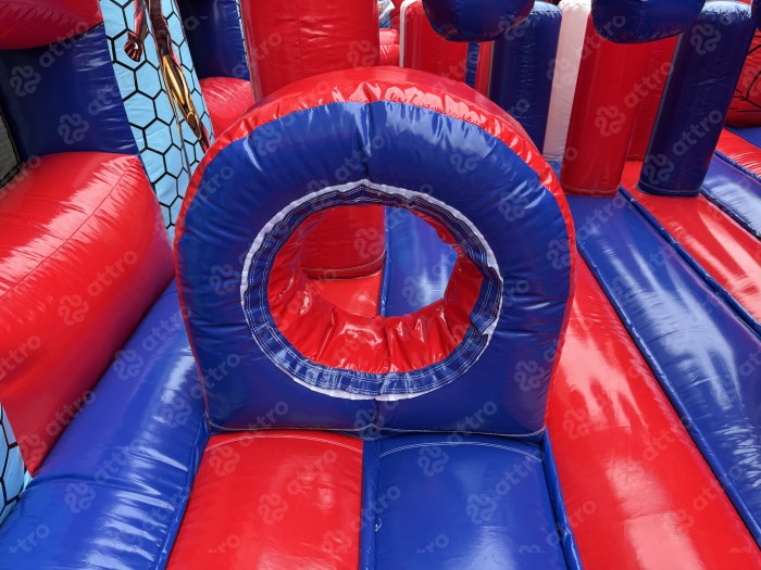Надувной батут "Спайдермен в городе" 8*8*8 м