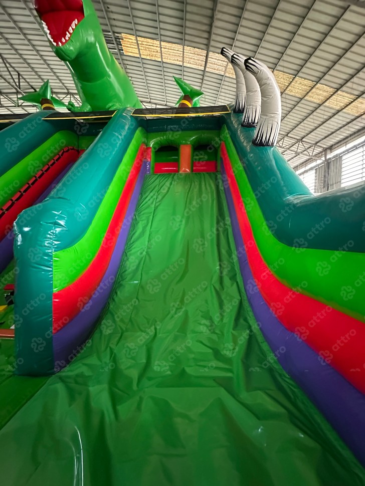 Надувной батут «Остров Динозавров» 19*9*8,2 м 