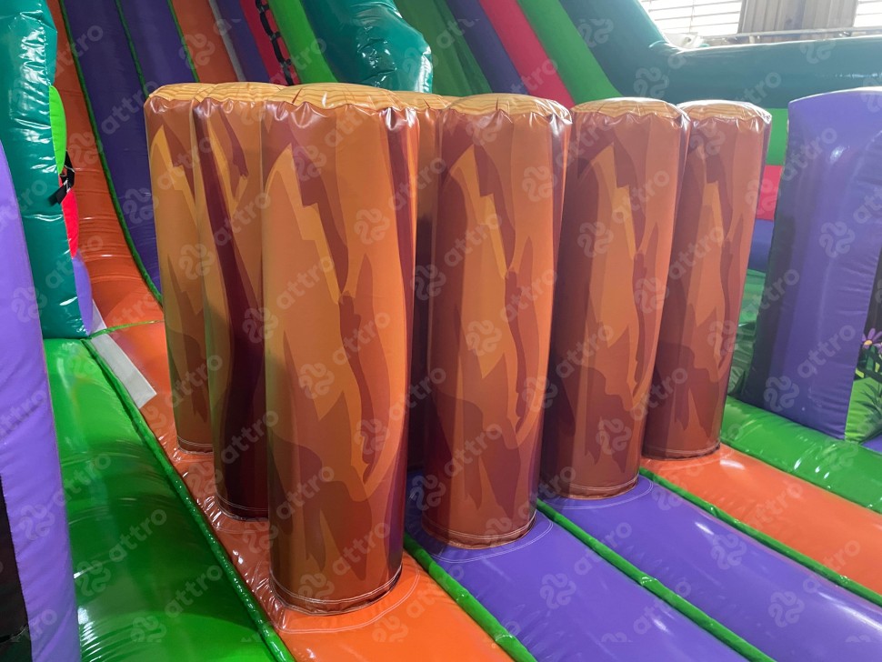 Надувной батут «Остров Динозавров» 19*9*8,2 м 