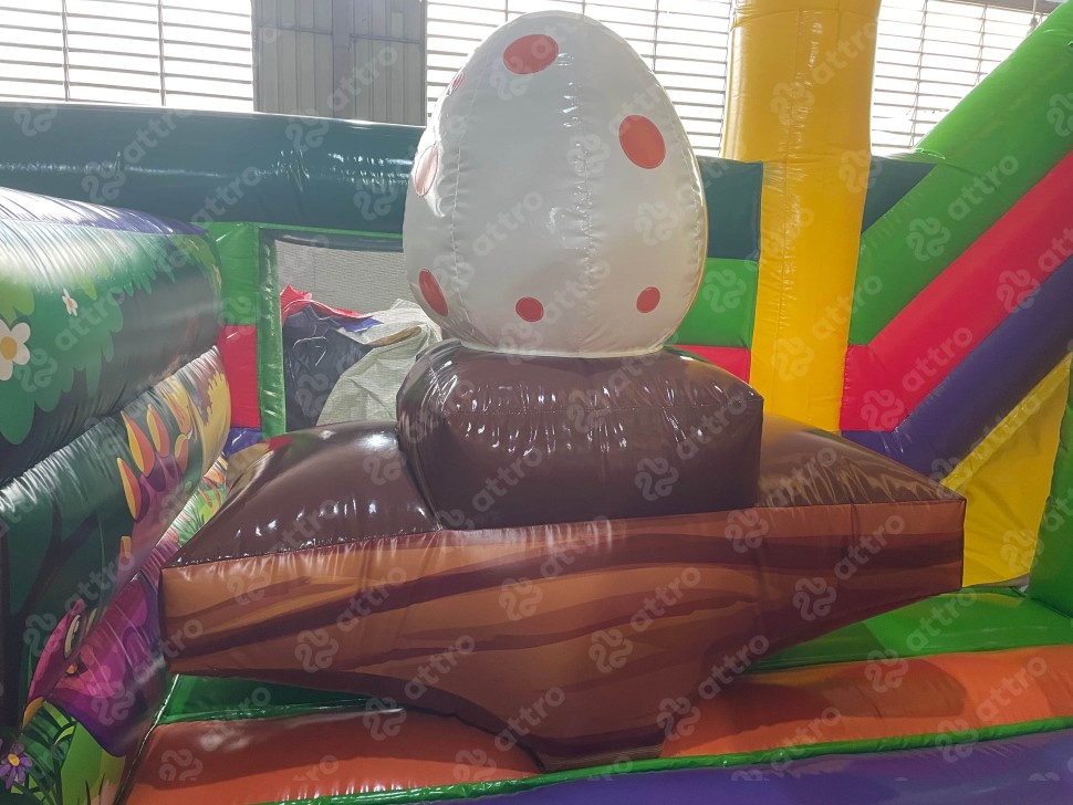 Надувной батут «Остров Динозавров» 19*9*8,2 м 