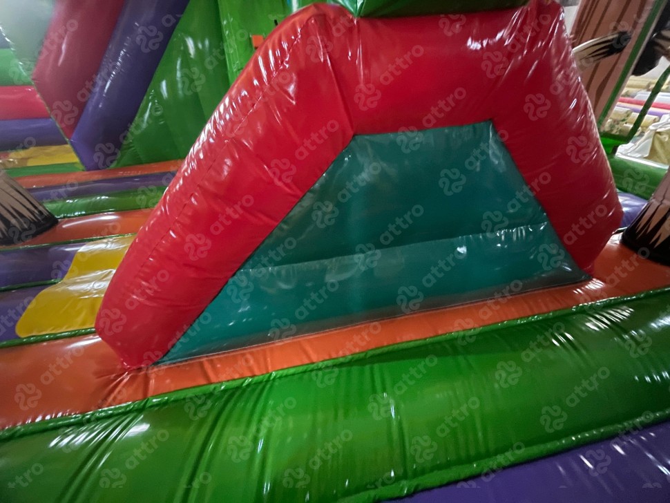 Надувной батут «Остров Динозавров» 19*9*8,2 м 