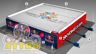 Надувная подушка BagJump Grande 20*20*4 м