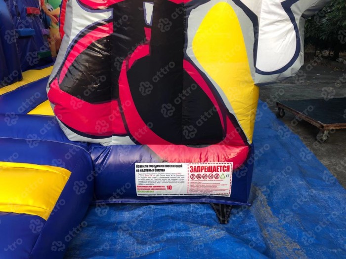 Надувной батут "Дисней" 6*5*4 м 