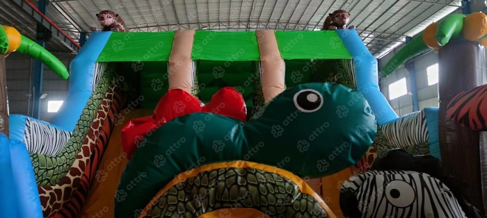 Надувная горка "Сафари" 10*6*5,5 м