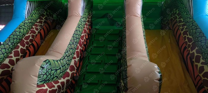 Надувная горка "Сафари" 10*6*5,5 м