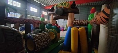 Надувная горка "Сафари" 10*6*5,5 м