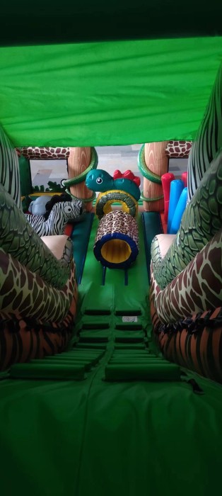 Надувная горка "Сафари" 10*6*5,5 м