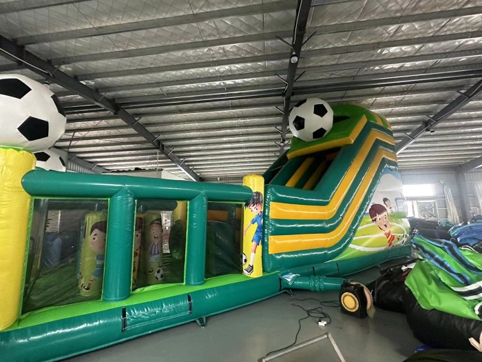 Надувная горка "Спортикус" 12*4,3*7 м (из одной части)