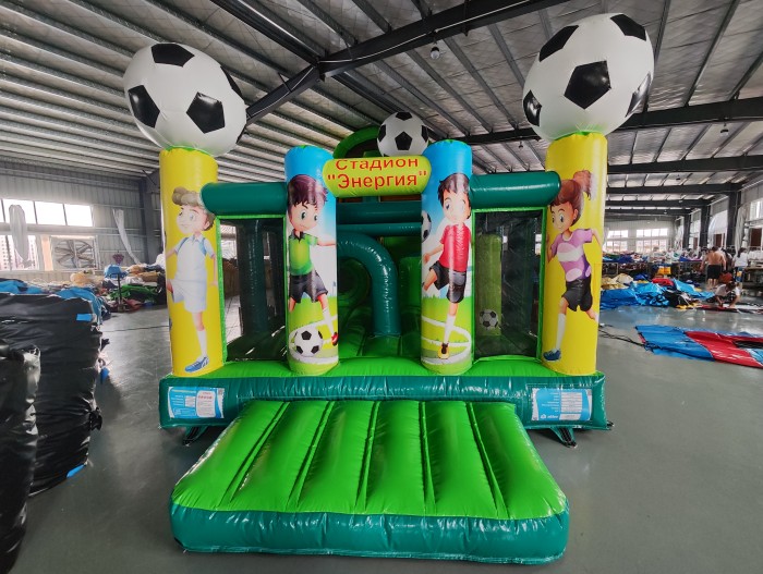 Надувная горка "Спортикус" 12*4,3*7 м (из одной части)