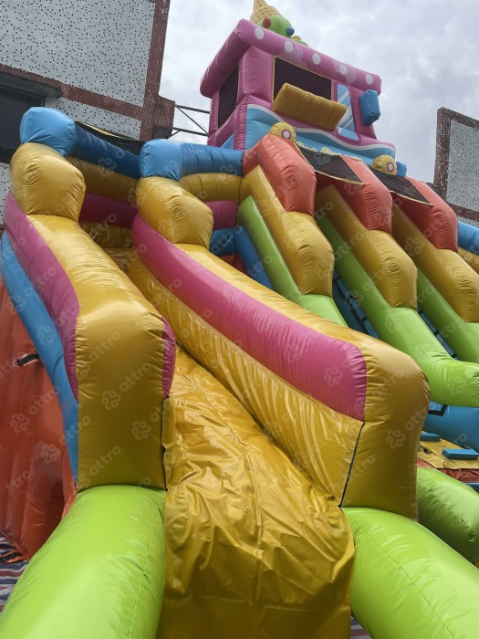 Надувной аквапарк "Веселые каникулы" 26,5*26,5*9,4 м