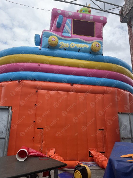 Надувной аквапарк "Веселые каникулы" 26,5*26,5*9,4 м