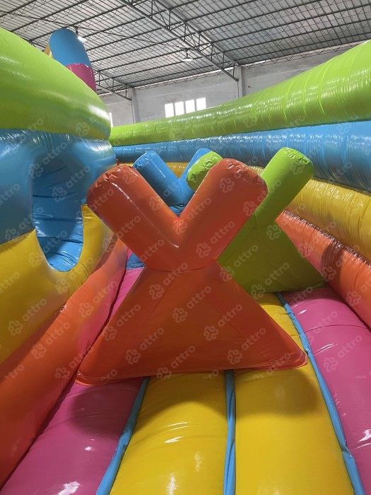 Надувной аквапарк "Веселые каникулы" 26,5*26,5*9,4 м