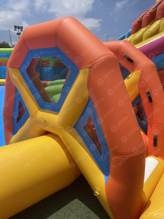 Надувной аквапарк "Веселые каникулы" 26,5*26,5*9,4 м