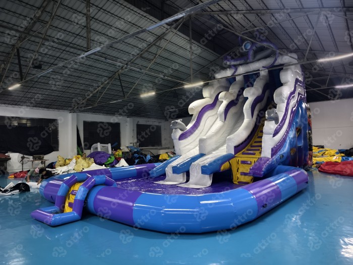 Надувной аквапарк "Спрут на волнах" 13*7*7,5 м