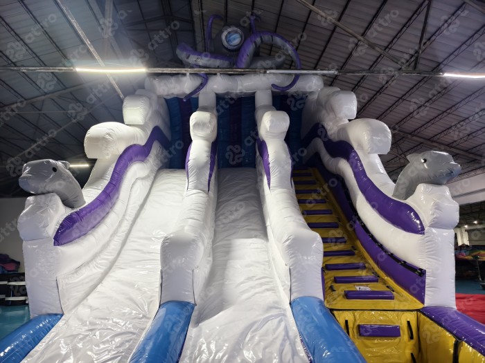 Надувной аквапарк "Спрут на волнах" 13*7*7,5 м