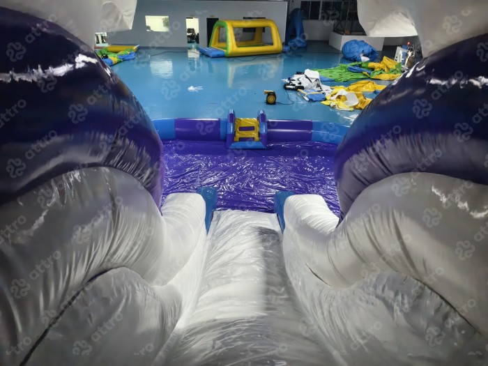 Надувной аквапарк "Спрут на волнах" 13*7*7,5 м