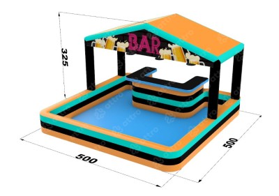 Надувной водный Бар 5*5*3,3 м