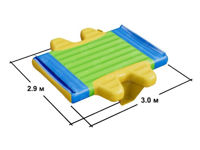Надувной  аквапарк "Спорт круг" 24*14*3 м
