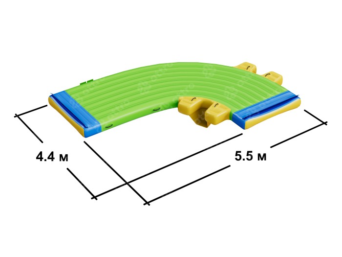Надувной  аквапарк "Спорт круг" 24*14*3 м