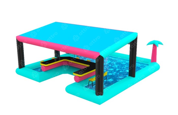 Надувной водный Бар 7,5*5*3,2 м