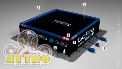 Надувная подушка BagJump Ample 15*15*3.5 м