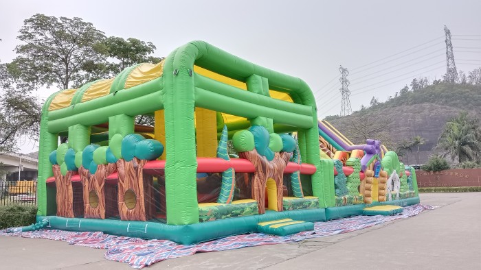 Надувная горка "Сказочный лес" 24*10*7,5м