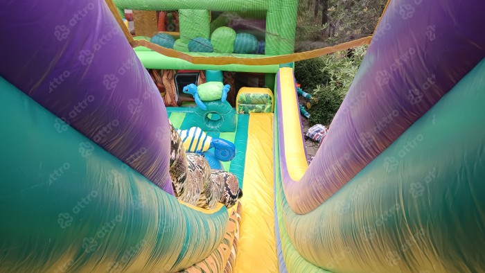 Надувная горка "Сказочный лес" 24*10*7,5м