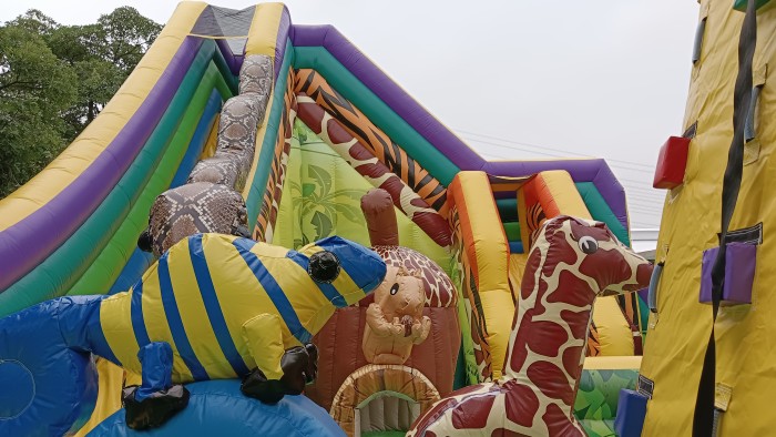 Надувная горка "Сказочный лес" 24*10*7,5м