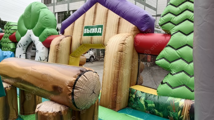 Надувная горка "Сказочный лес" 24*10*7,5м