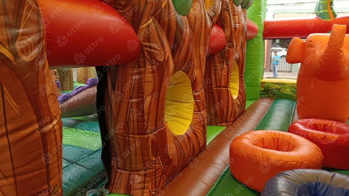 Надувная горка "Сказочный лес" 24*10*7,5м