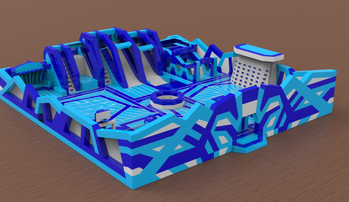 Надувной парк "Небо" 20*20*6,5 м 