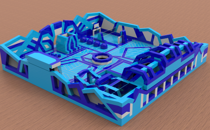 Надувной парк "Небо" 20*20*6,5 м 