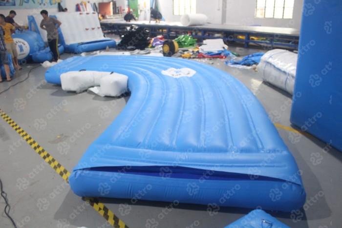 Модуль аквапарка "Правый соединитель + 2 ступени" 5,5*4,4*0,3 м