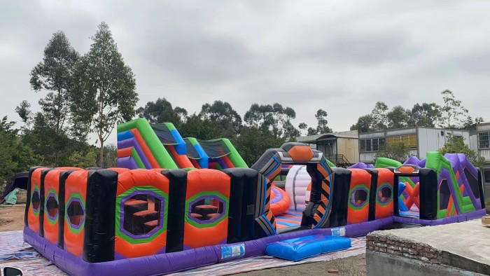 Надувная горка "Космос парк" 18*15*5,3 м