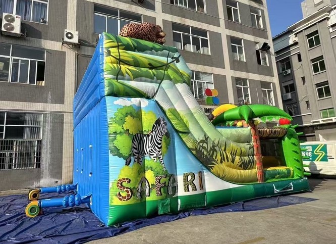 Надувная горка "Сафари" 8*7*5,8 м