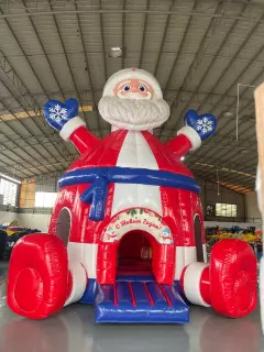 Надувной батут "Дед мороз" 5,5*4,5*6,5 м 