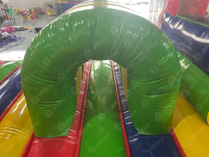 Надувная горка "Конструктор" летний, 12*5*7,6 м 