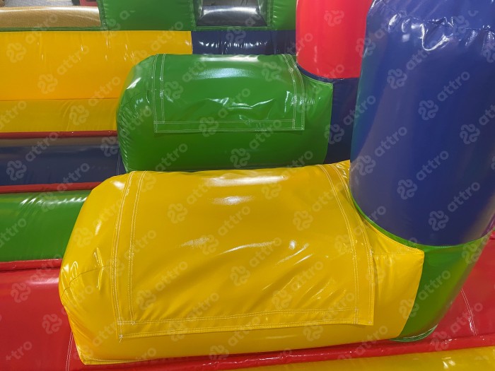 Надувная горка "Конструктор" летний, 12*5*7,6 м 