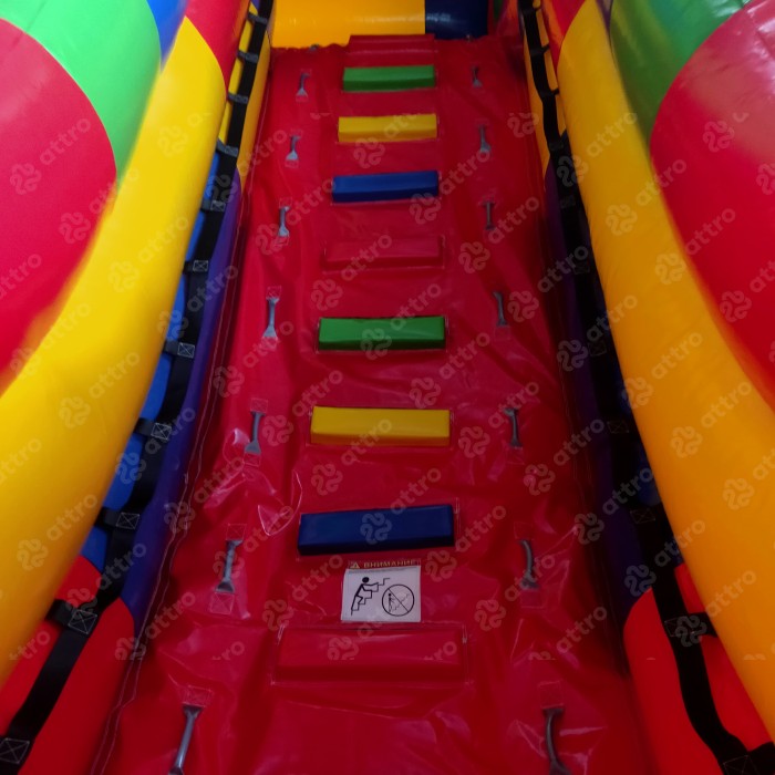 Надувная горка "Конструктор" летний, 12*5*7,6 м 